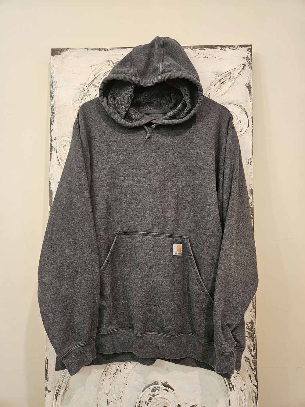 Carhartt Men's Charcoal Gray Hooded Sweatshirt
